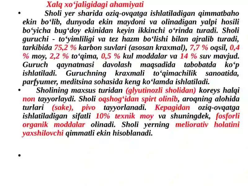 SHOLI BIOLOGIYASI VAYETISHTIRISH TEXNOLOGIYASI 2