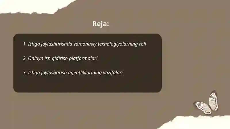 Ishga joylashtirish texnalogiyasi 2