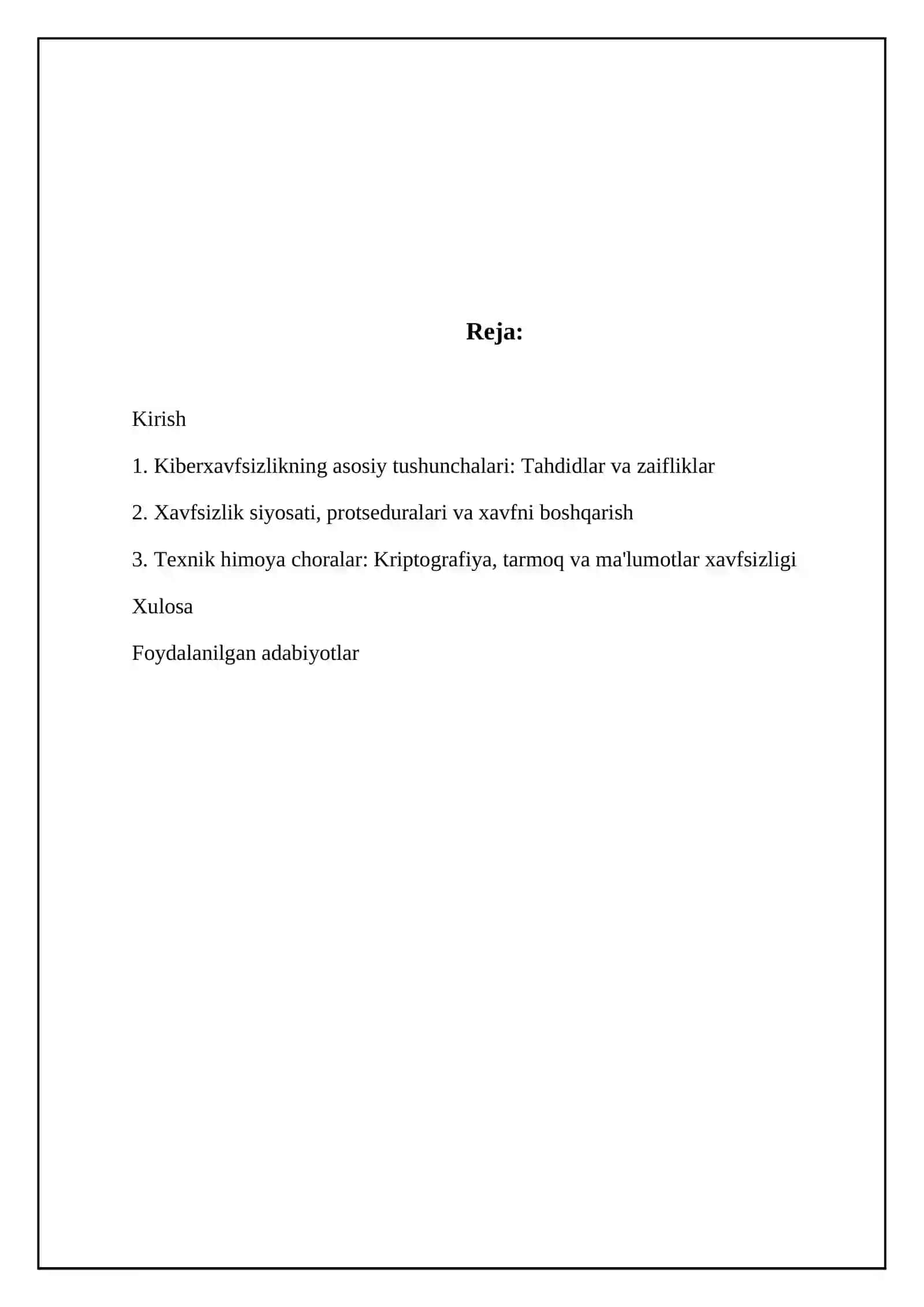 Kiberxavfsizlik asoslari 2