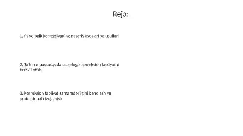 Ta'limda psixologik xizmat fanidan taqdimoti 2
