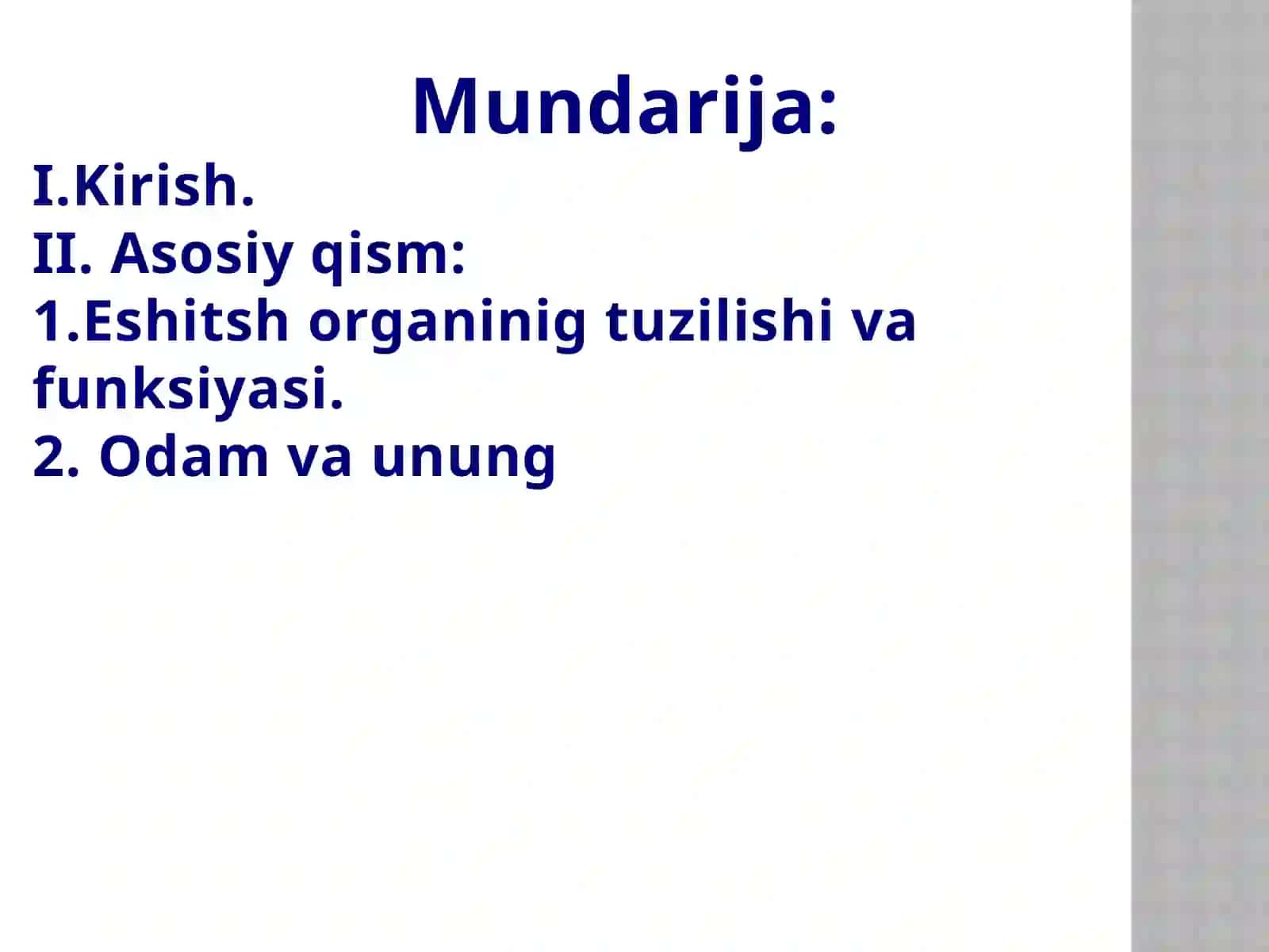 Eshitish organini o`tishda yangi pedagogik texnologiyadan foydalanish 2