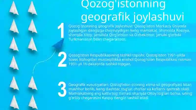 Qozog’Iston Respublikasi. Resoublikaning Tashkil Topishi, Chegaralari, Geografik O’Rnining Xususiyatlari 2