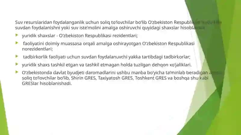 Suvresurslaridanfoydalanganlikvayerqaridan(nedr)foydalanganlikuchunsoliq 2