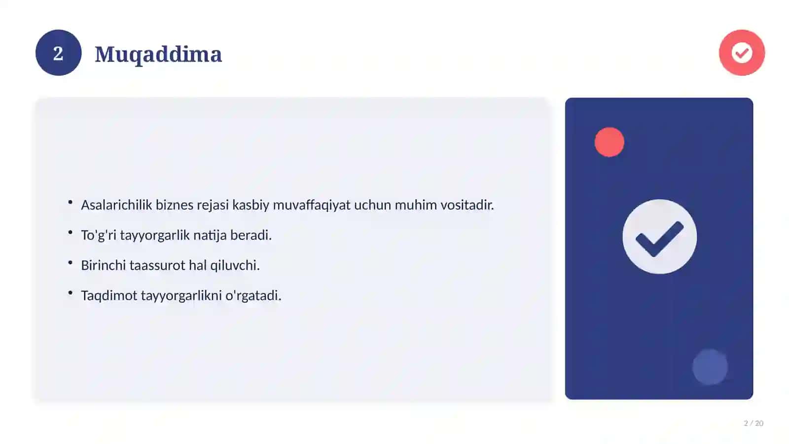 Asalarichilik biznes rejasi 2