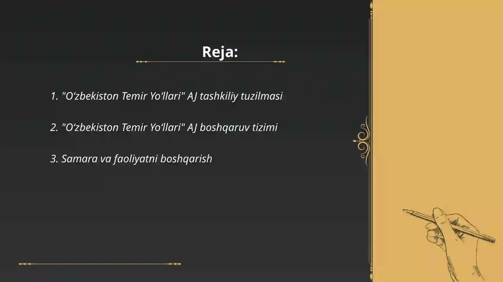 O‘zbekiston Temir Yo‘llari tashkiliy tuzilmasi 2