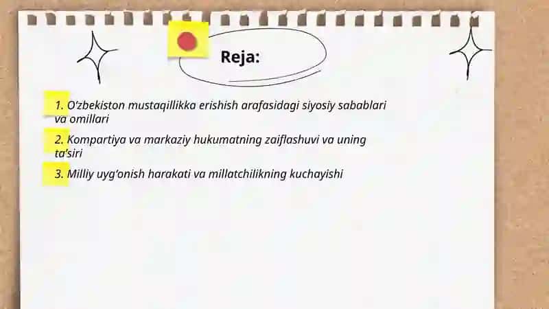 Oʻzbekiston mustaqillikka erishish arafasida 2