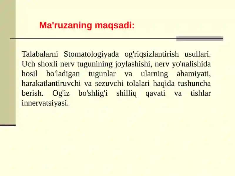 Og'iz bo'shlig'i jarrohligi va dental implantologiya 2