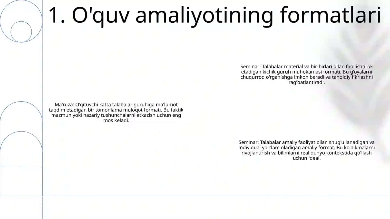 OʻQuv Jarayonining Amaliyotini Tashkil Etish Shakllari 2