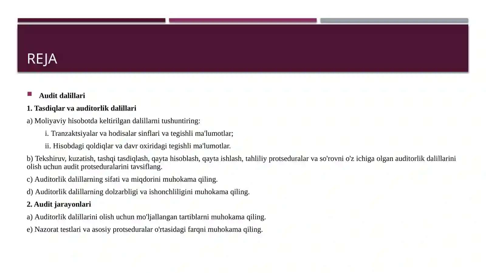 Audit dalillari 2
