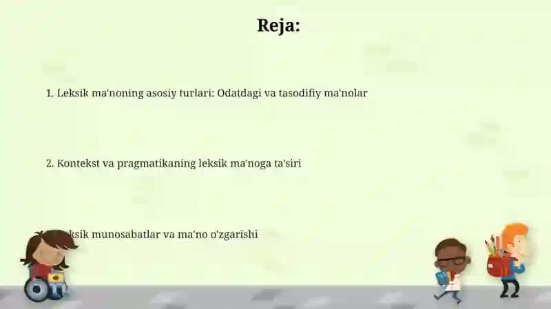 Leksemaning uzual va o'Qa zio nalma'nolari 2