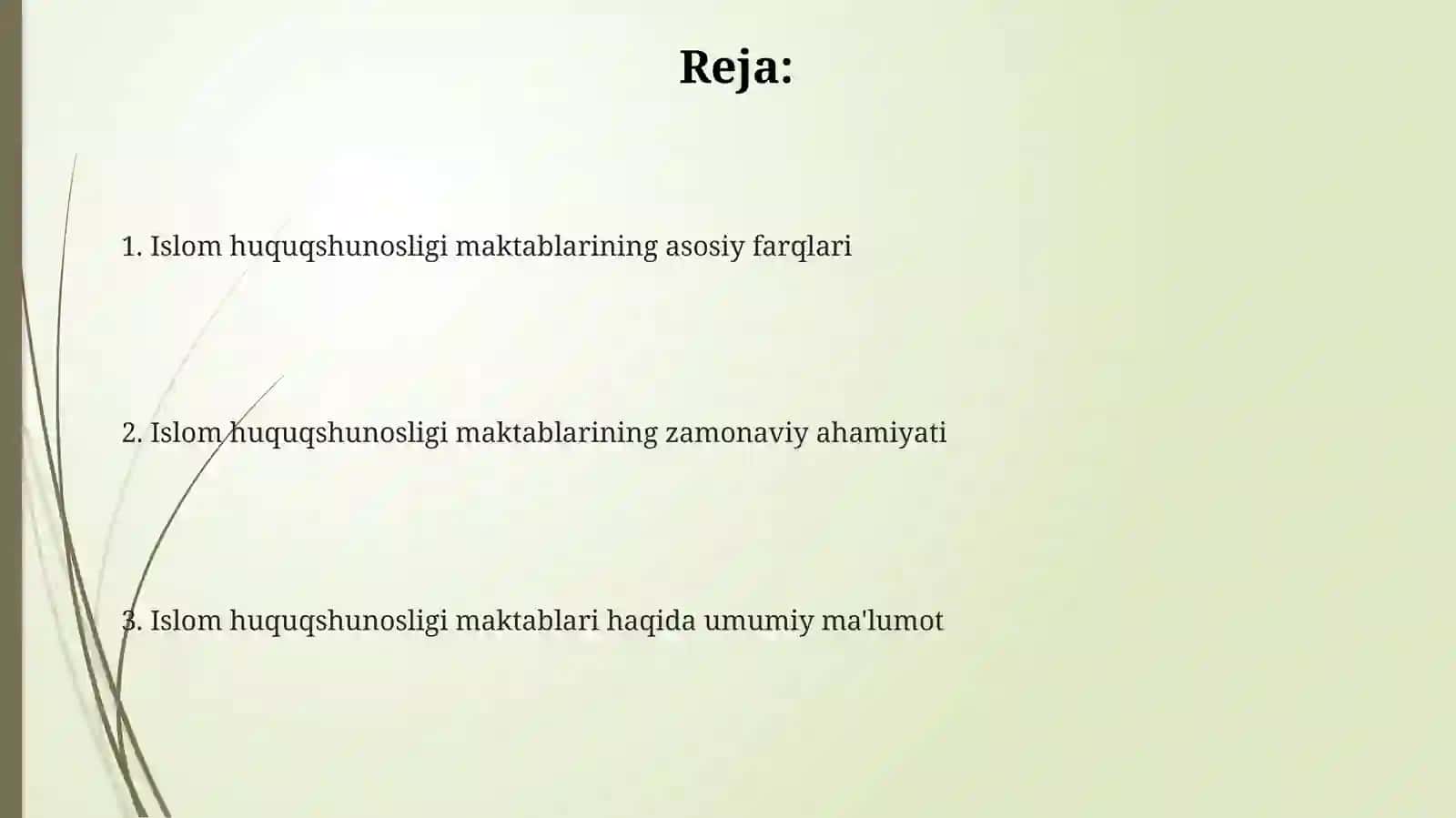 Islom huquqshunosligi maktablarining asosiy farqlari 2