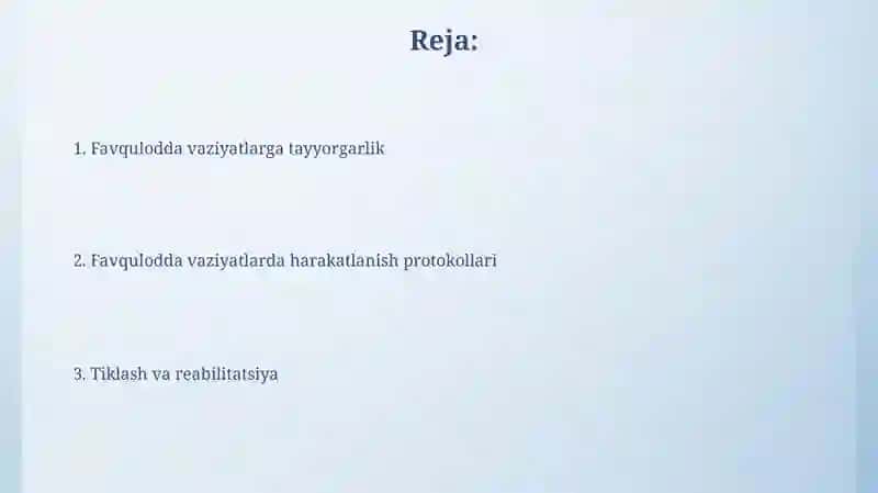 Favqulodda vaziyatlar 2