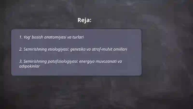 Yogʻ bosish anatomiyasi va turlari 2