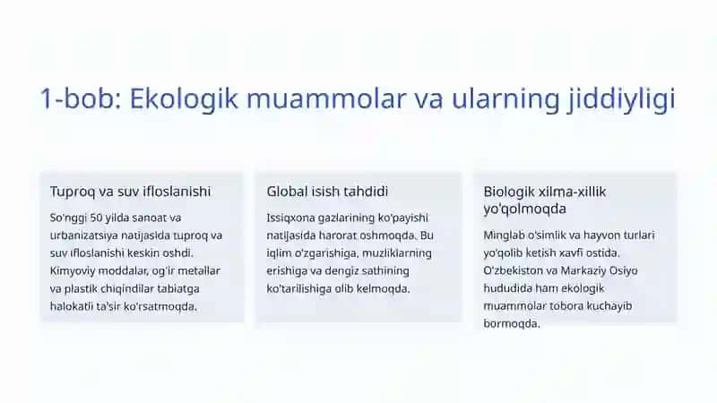 Biotexnologiyaning ekologiyadagi o'rni 2