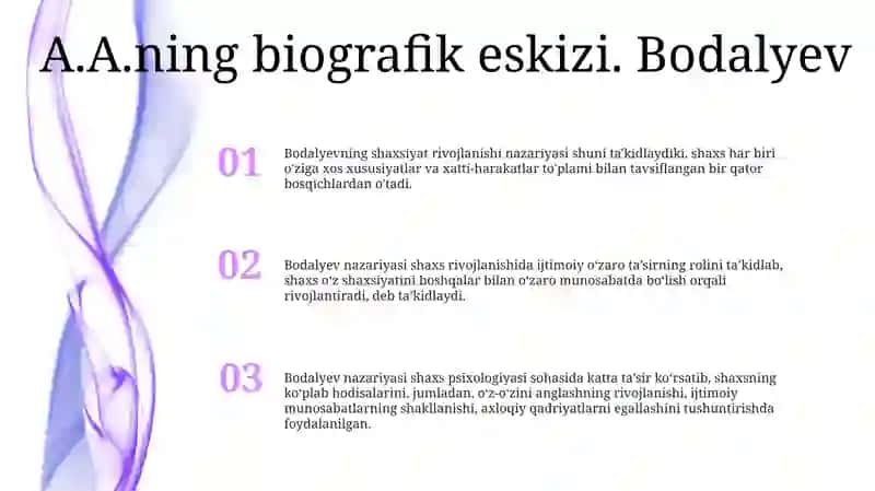 A.A.Bodalyev Bo'Yicha Individ,Shaxs Va Sub'Ekt Taraqqiyoti Darajalarining Muvofiq Natijaviylik Kassifikatsiyasi 2