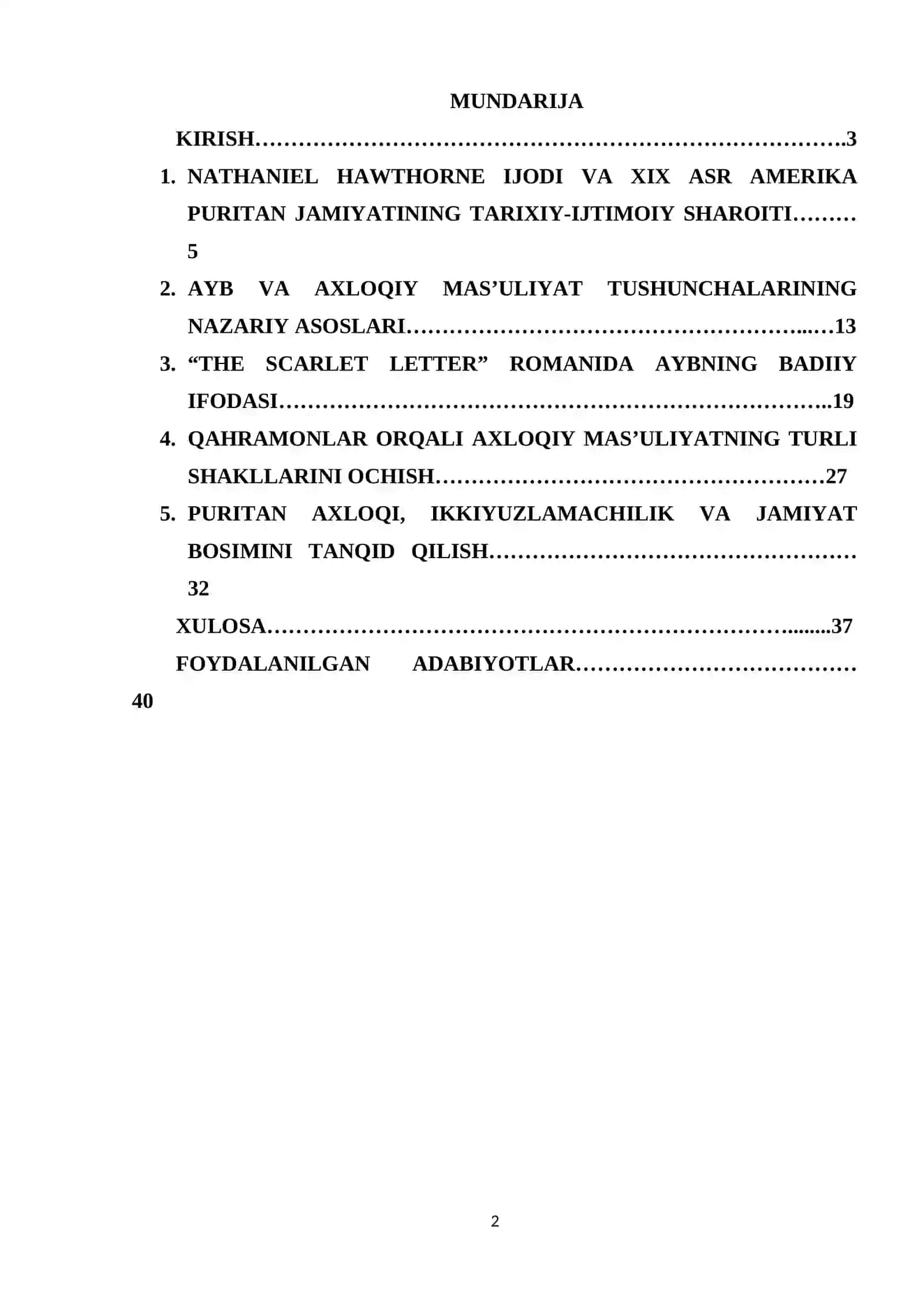 NATHANIEL HOTORNNING “THE SCARLET LETTER” ROMANIDA AYB VA AXLOQIY MAS’ULIYAT MUAMMOSI 2