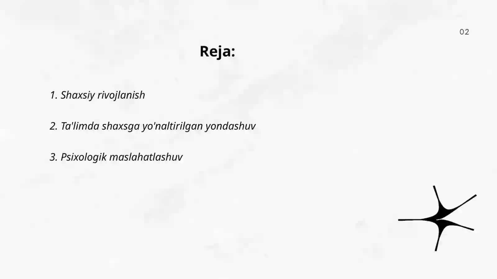 Shaxsga yo'naltirilgan yondashuv 2