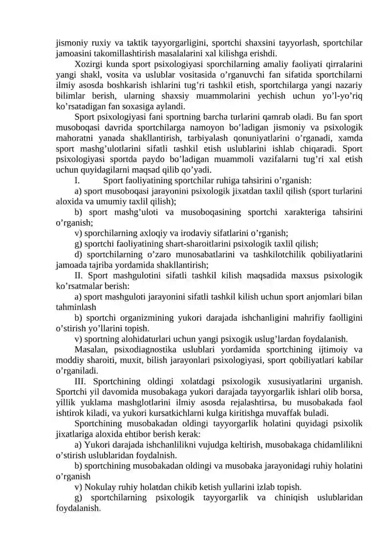 Sport psixologiyasi 2