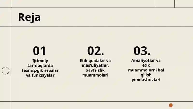 Ijtimoiy tarmoqlardan foydalanish texnologiyasi va etikasi 2