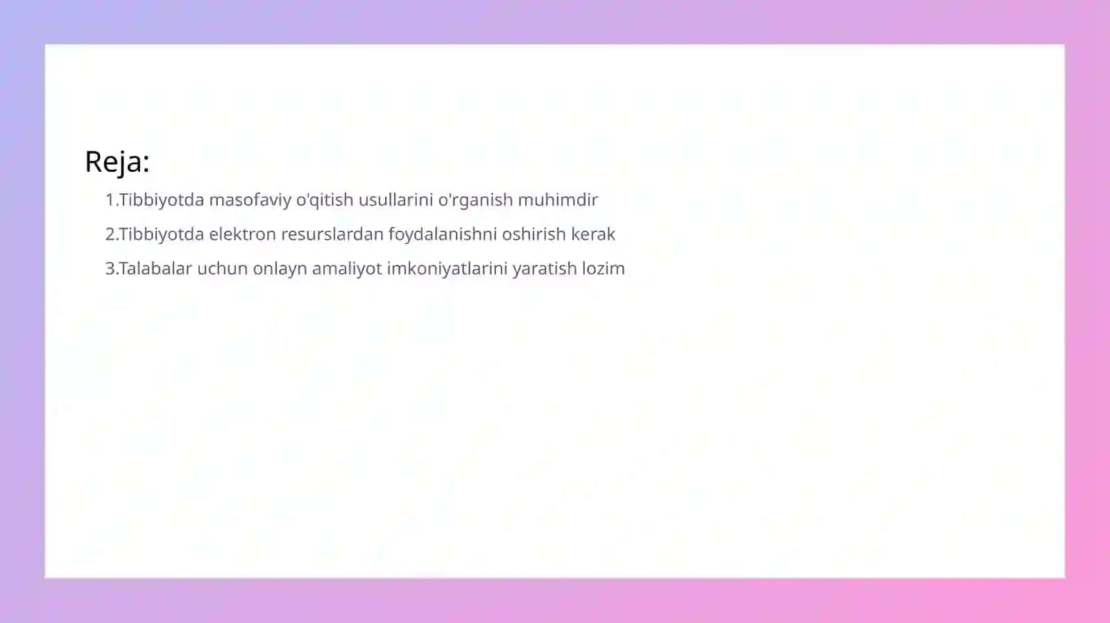 Tibbiyotda elektron va masofaviy oʻqitish 2