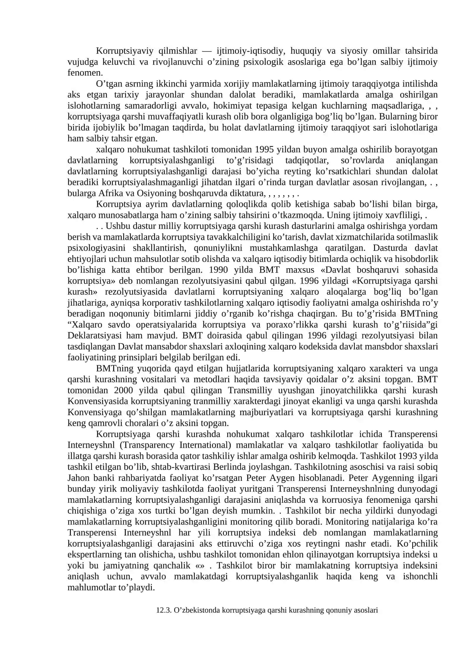 O’ZBEKISTONDA KORRUPTSIYaGA QARSHI KURASHNING MEHYoRIY-HUQUQIY ASOSLARI 2