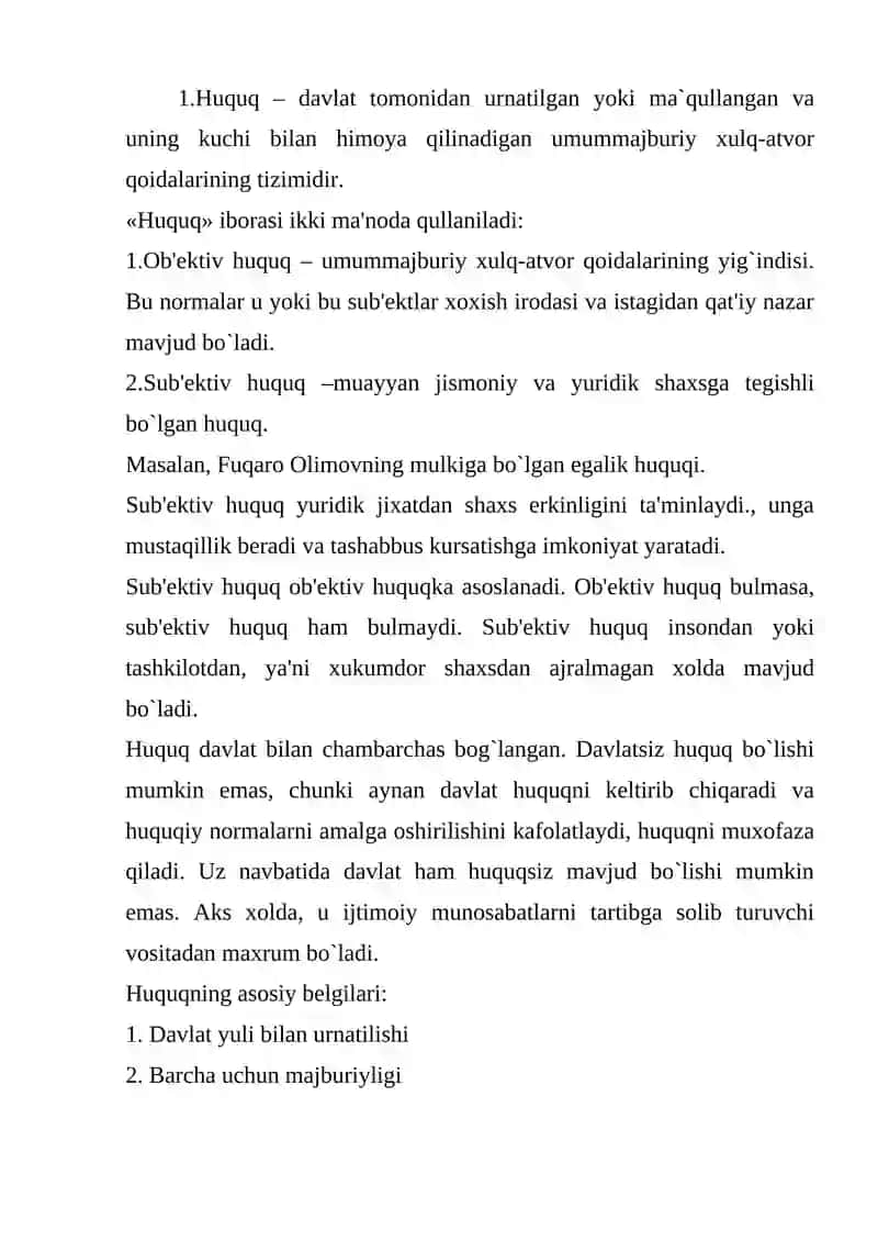 IJTIMOIY MUNOSABATLAR TIZIMIDA HUQUQNING AMAL QILISHI 2