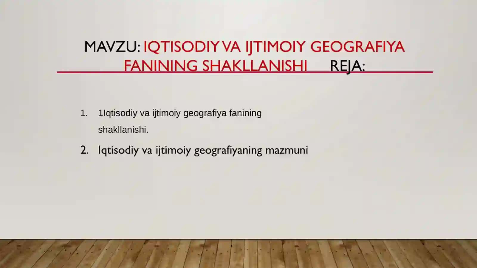 Iqtisodiy va ijtimoiy geografiya fanining shakllanishi 2