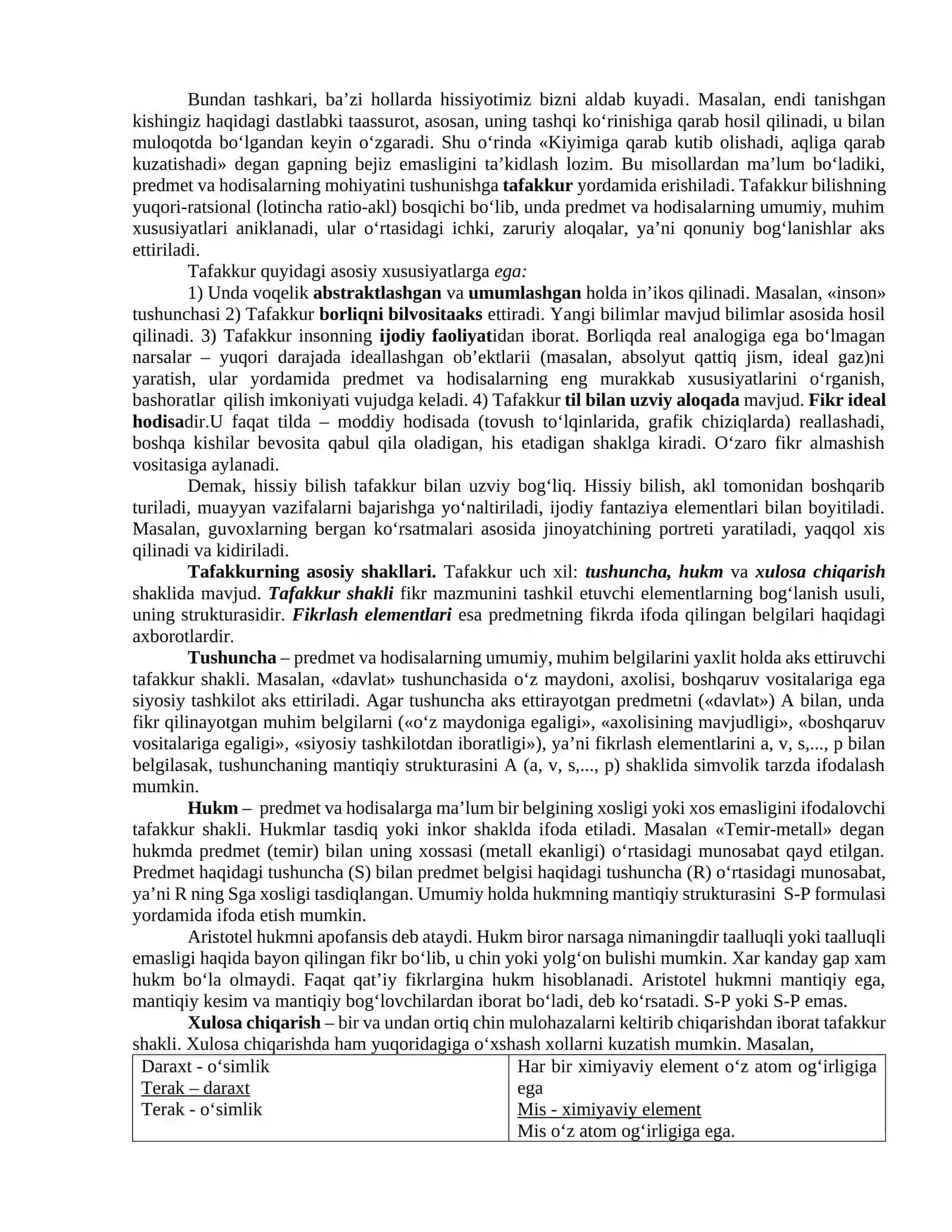 MANTIQ ILMINING PREDMETI, ASOSIY QONUNLARI 2