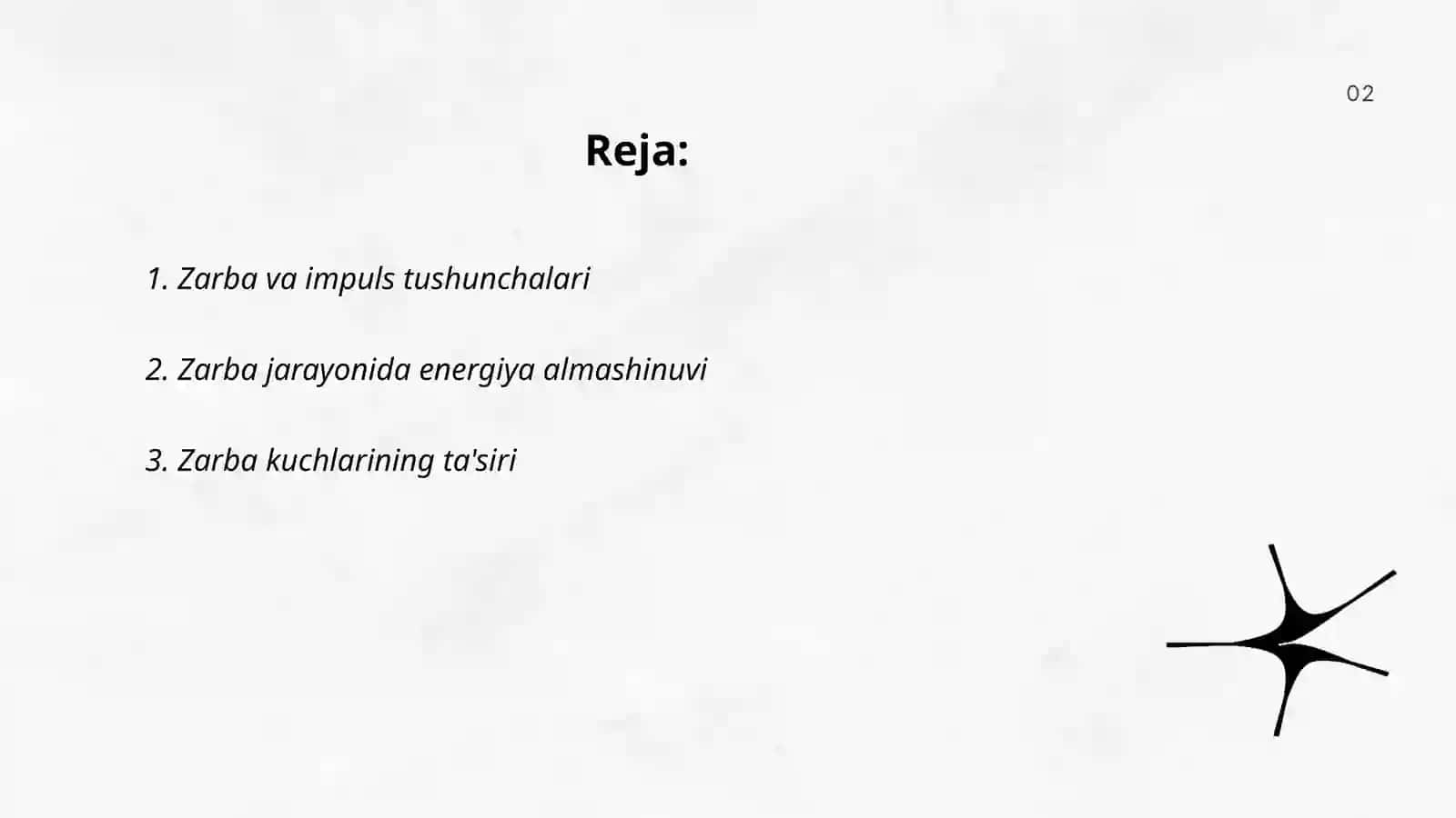 Zarba vaqtida zarbali kuchning ish haqidagi Kelĝvin teoremasi 2