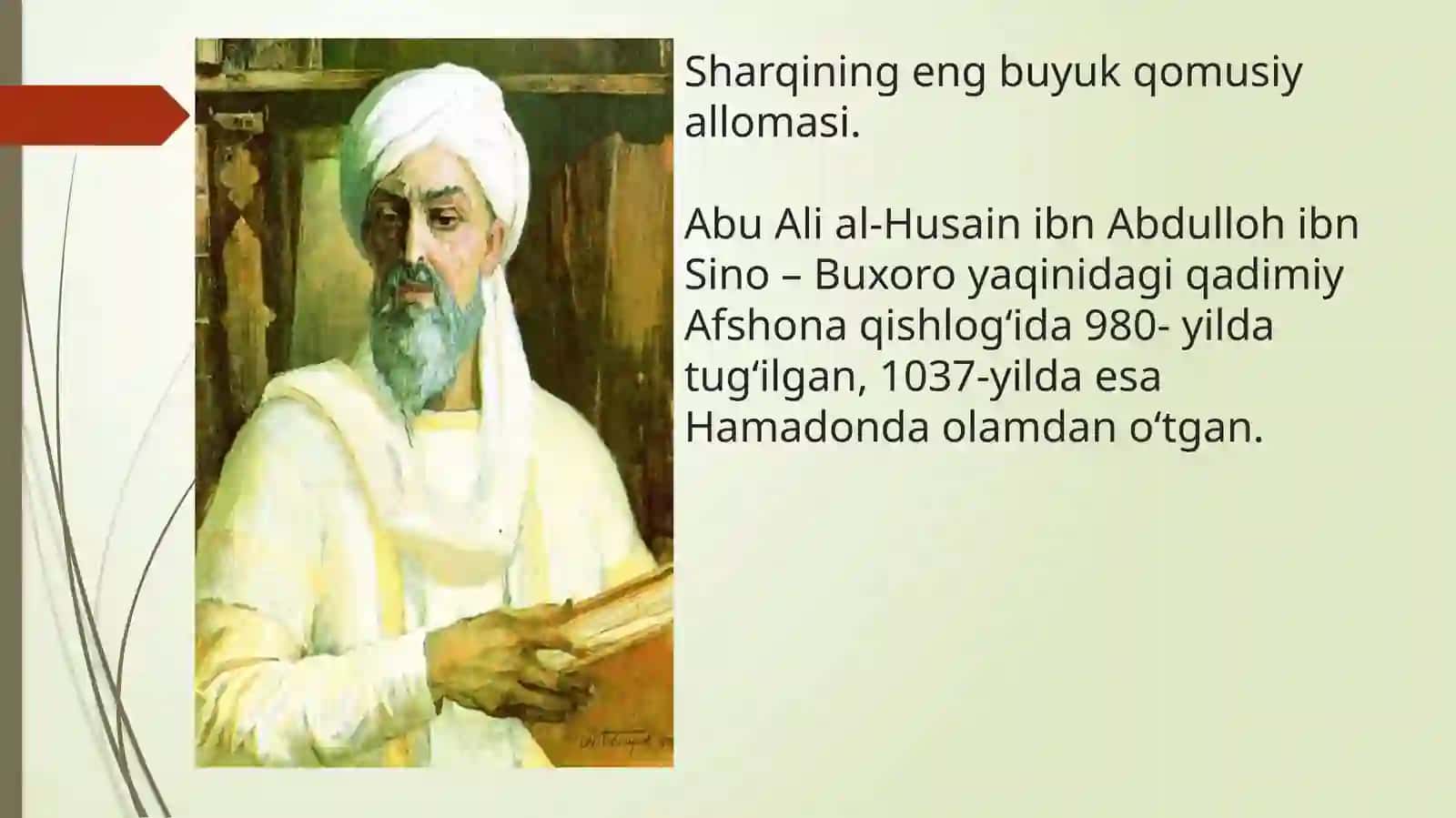 ABU ALI IBN SINONING IJODI VA FAOLIYATI 2