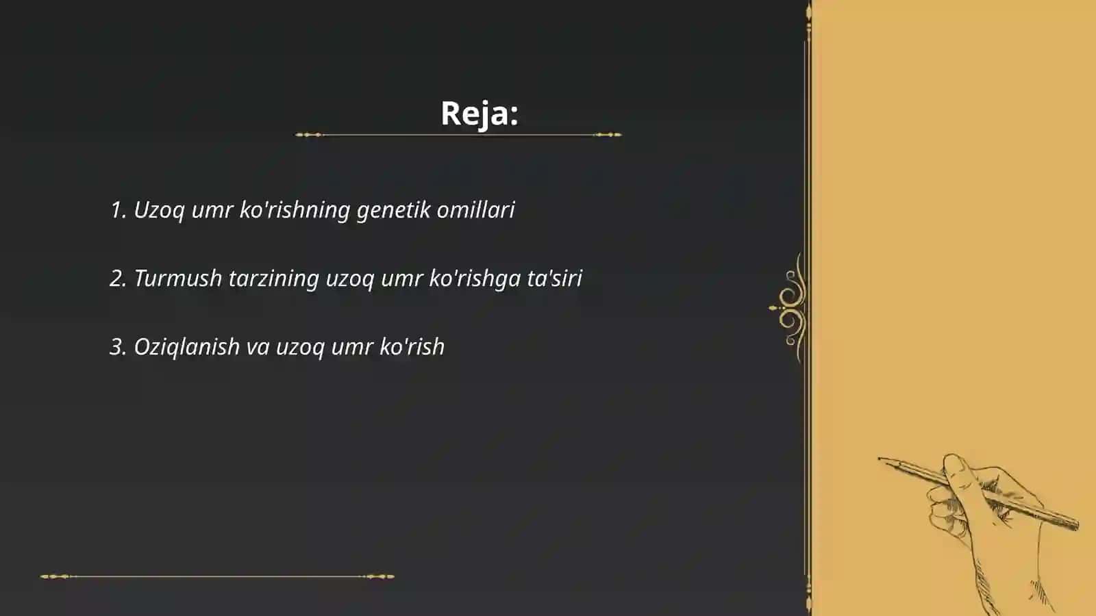 Uzoq umr korish muammolari 2