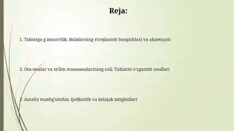 Bolalardatabiatganisbatang'amxo'rliknishakllantirish 2