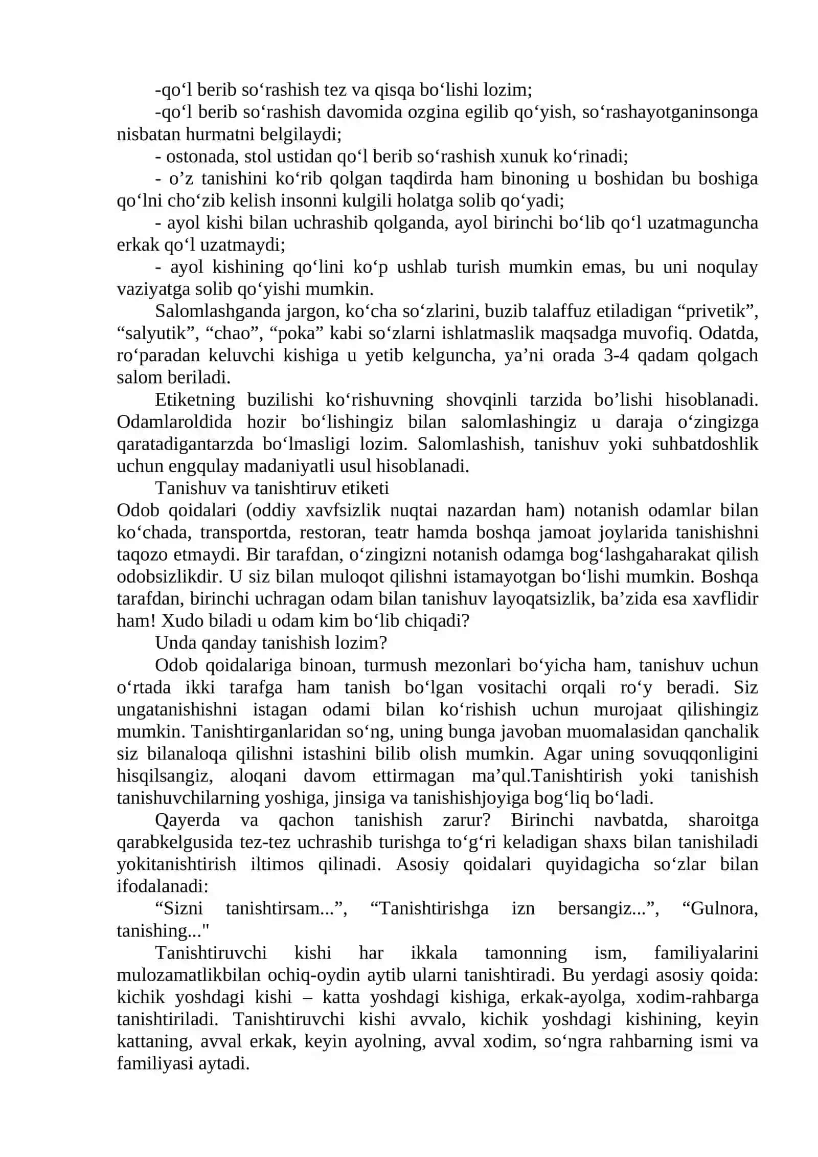 Muomala va kiyinish madaniyati 2