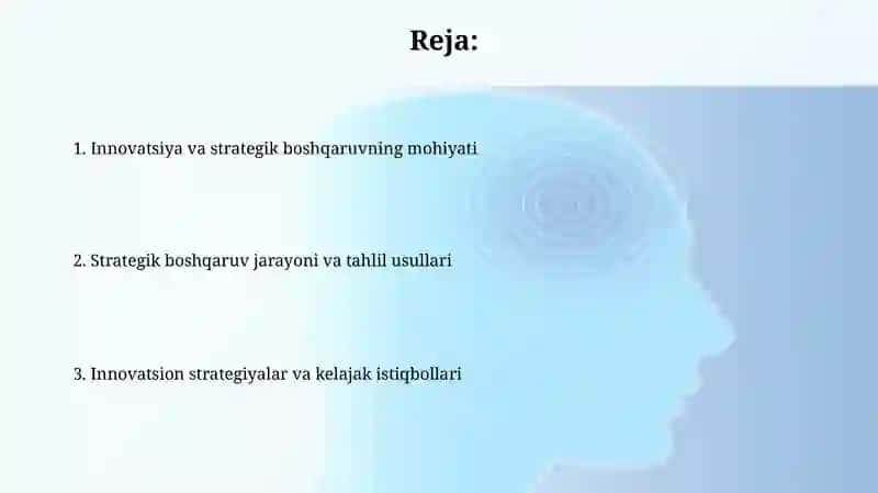 Innovatsion va strategik menejment 2