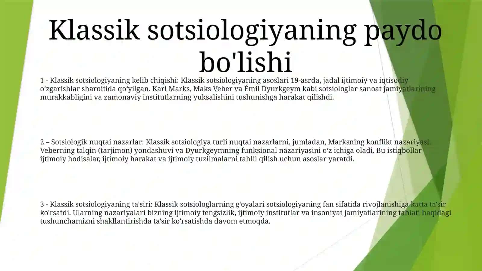 Nazariy Sotsiologiyaning Rivojlanish Dinamikasi 2