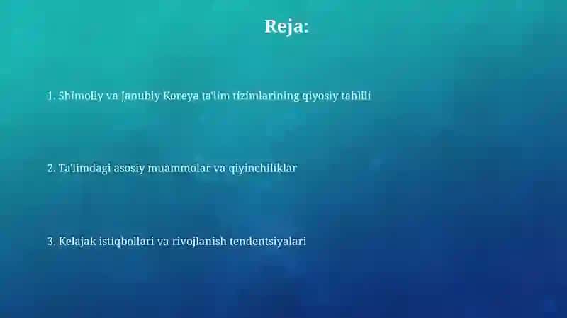 Ta'lim tizimlari va muammolari Koreyada 2