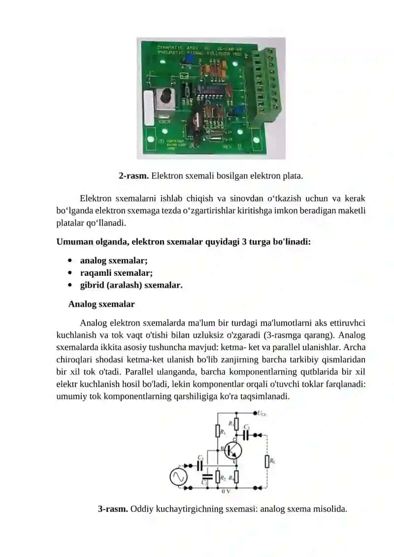 Elektronika va sxemalar 2