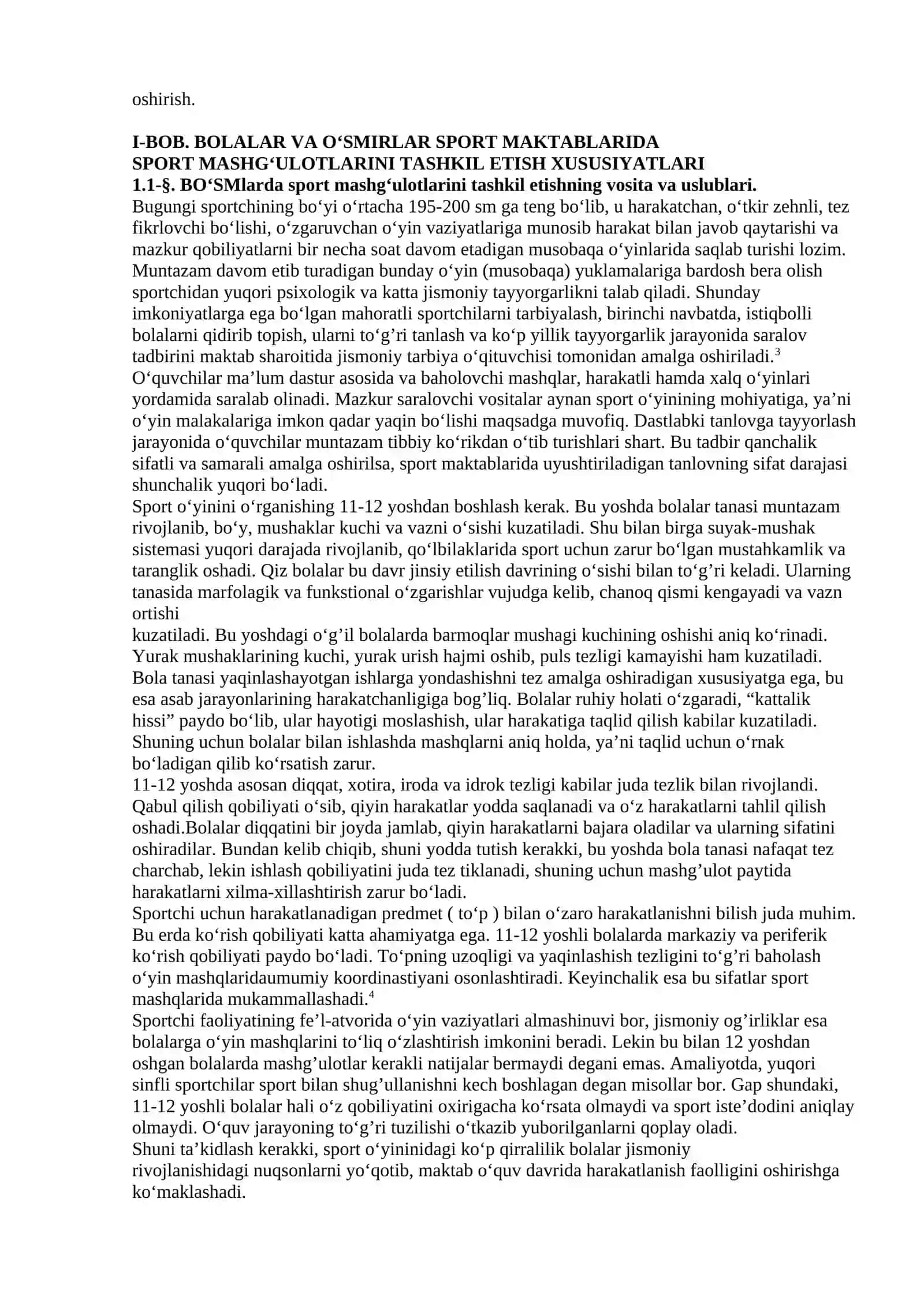 Harakat faoliyatini o'rgatishning nazariy va uslubiy asoslari 2