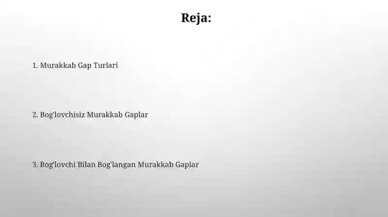 Murakkab Gap Turlari 2
