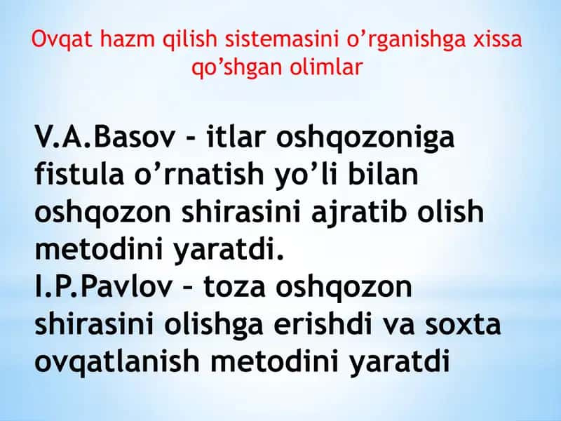 Biologiya fani o’qituvchisi: Davronov Faxriddin 2