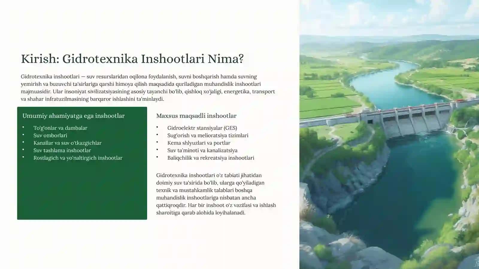 Gidrotexnika Inshootlari Mexanik Jihozlari: Mexanizmlar vaIshlashPrinsiplari 2