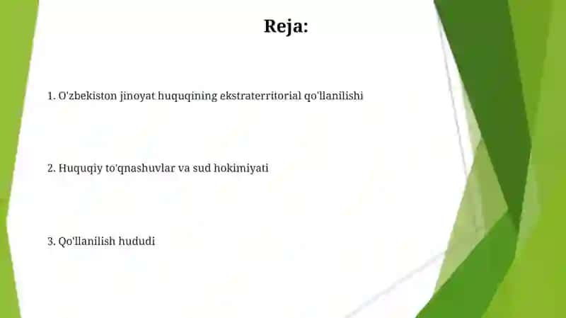 O'zbekistonda Jinoyat qonunining hudud bo'yicha amal qilishi 2