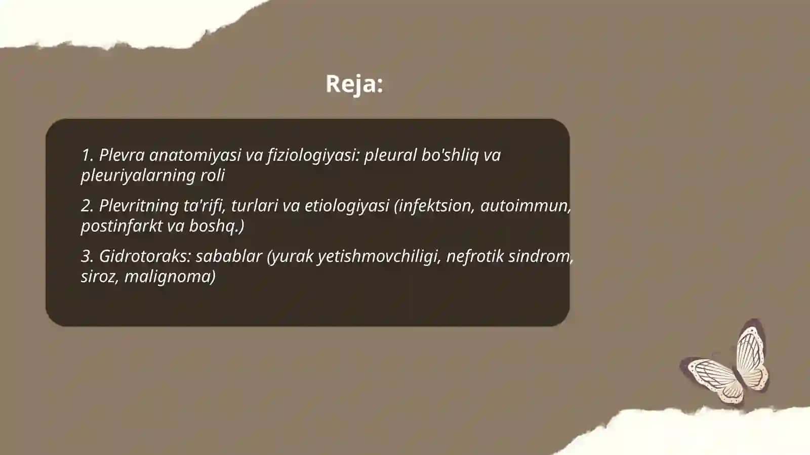 Plevra bo'shlig'ida havo va suyuqlik to'planish sindromi 2