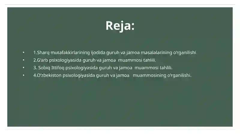 Sotsialpsixologiyada Katta Guruhlar, Kichik Guruhlar va Xalqlar va Olomonpsixologiyasi 2