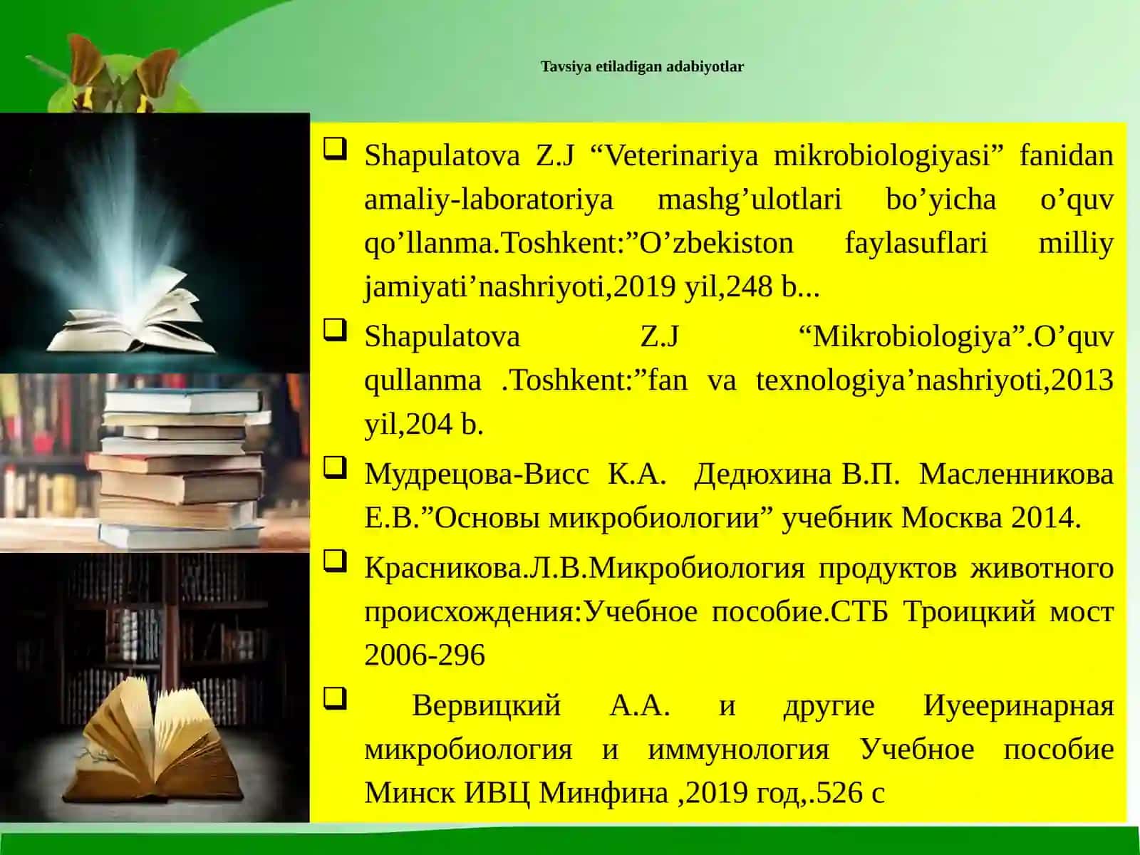 Mikroorganizmlarning tabiatda moddalar almashinuvidagi roli 2