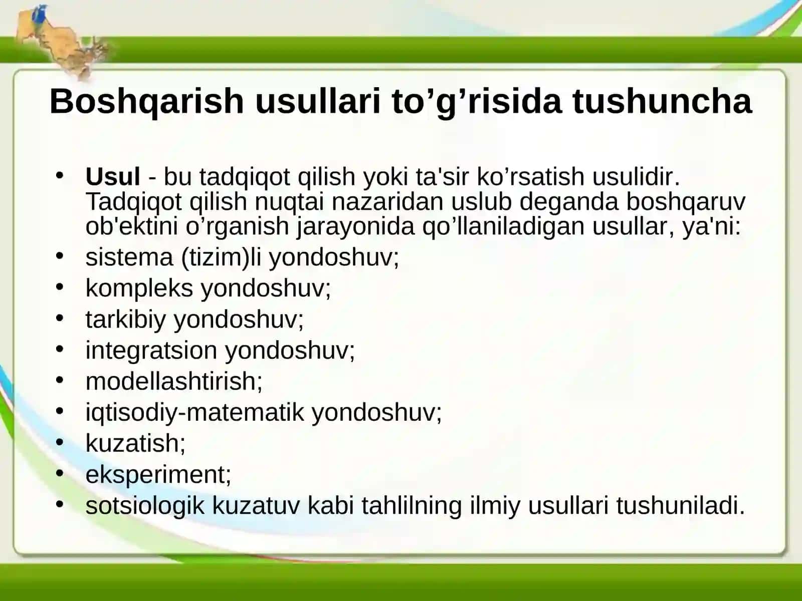 Boshqaruv qarorlari va ularni qabul qilish 2