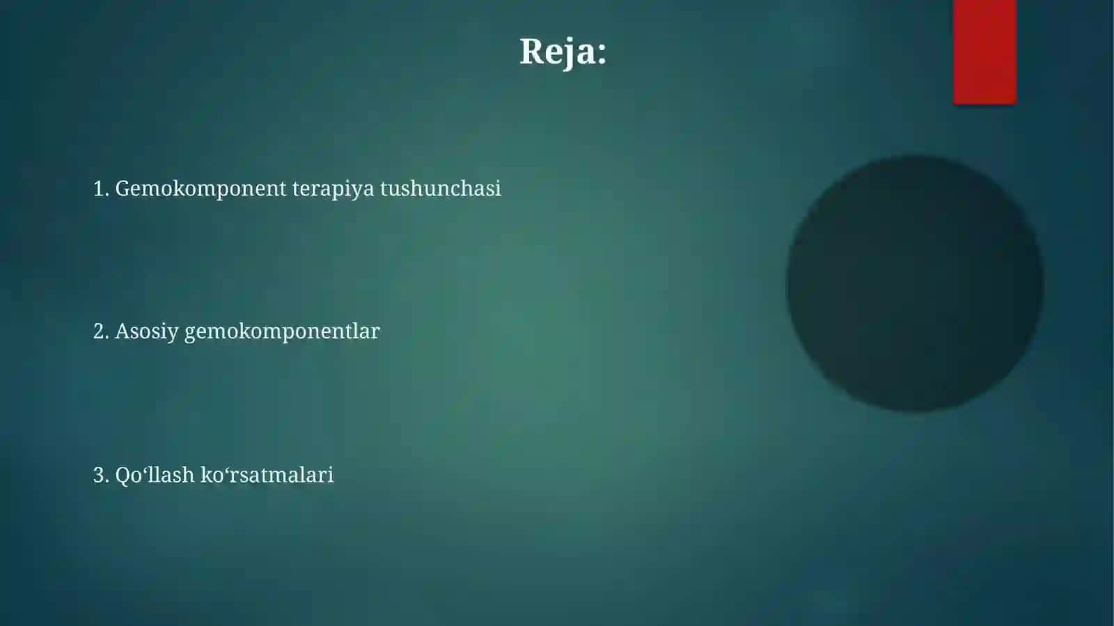 Qon kasalliklarida gemokomponent terapiya 2
