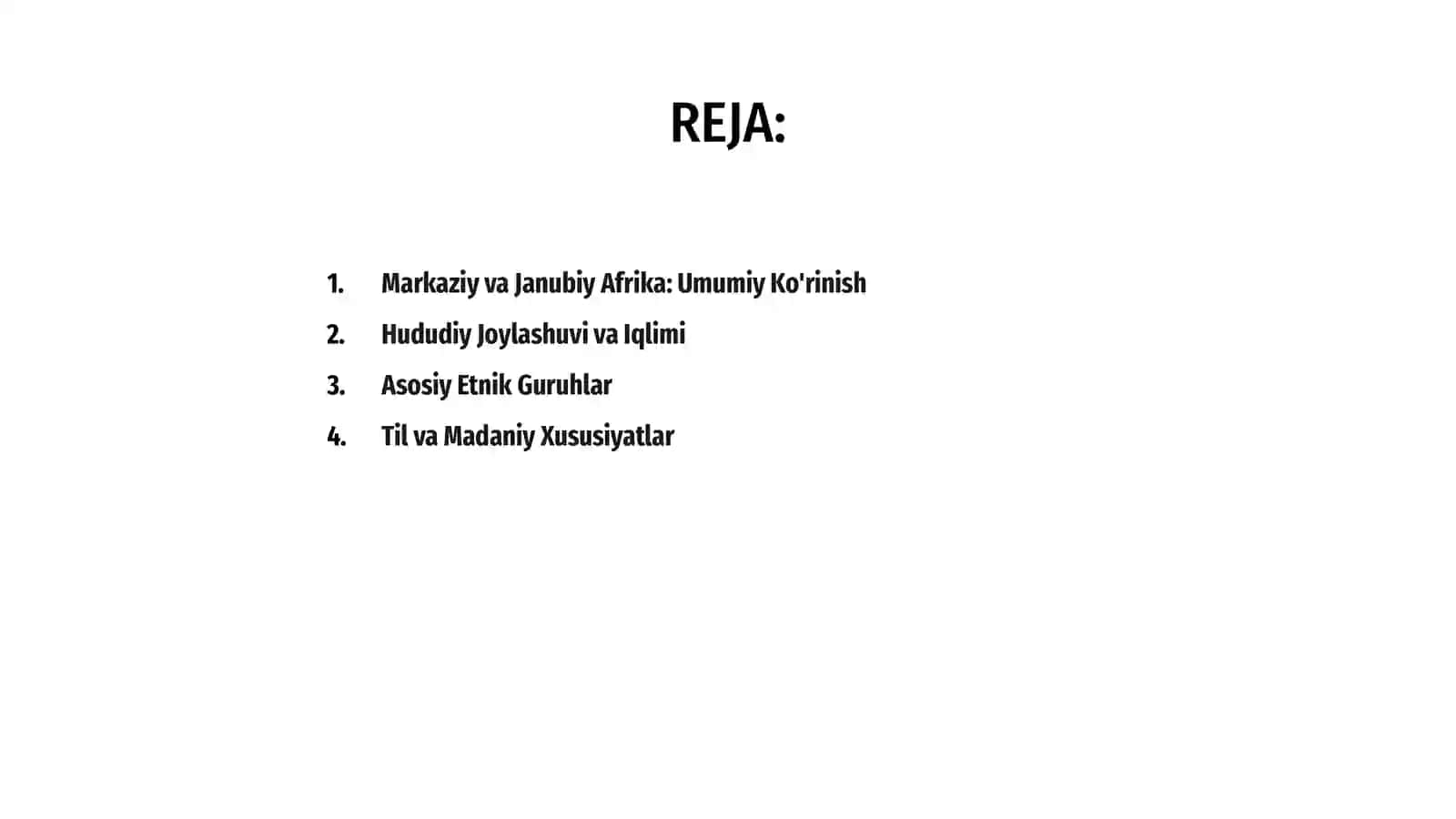 Markaziy va Janubiy Afrika xalqlari 2