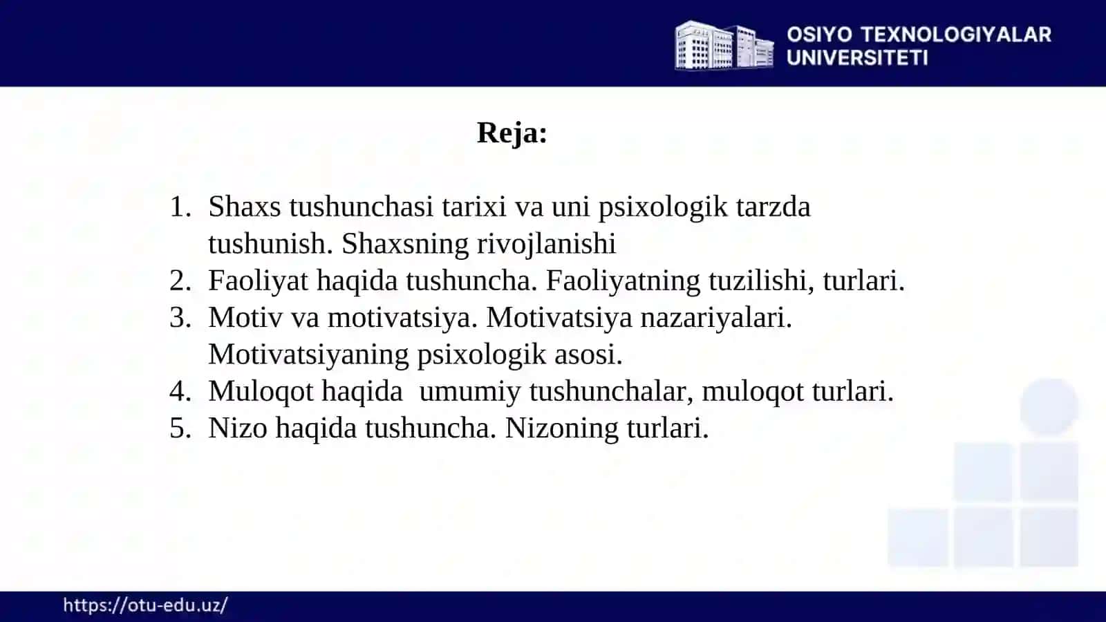 Shaxs, Faoliyat, Motivatsiya, Muloqot va Nizo: Psixologik Tahlil 2