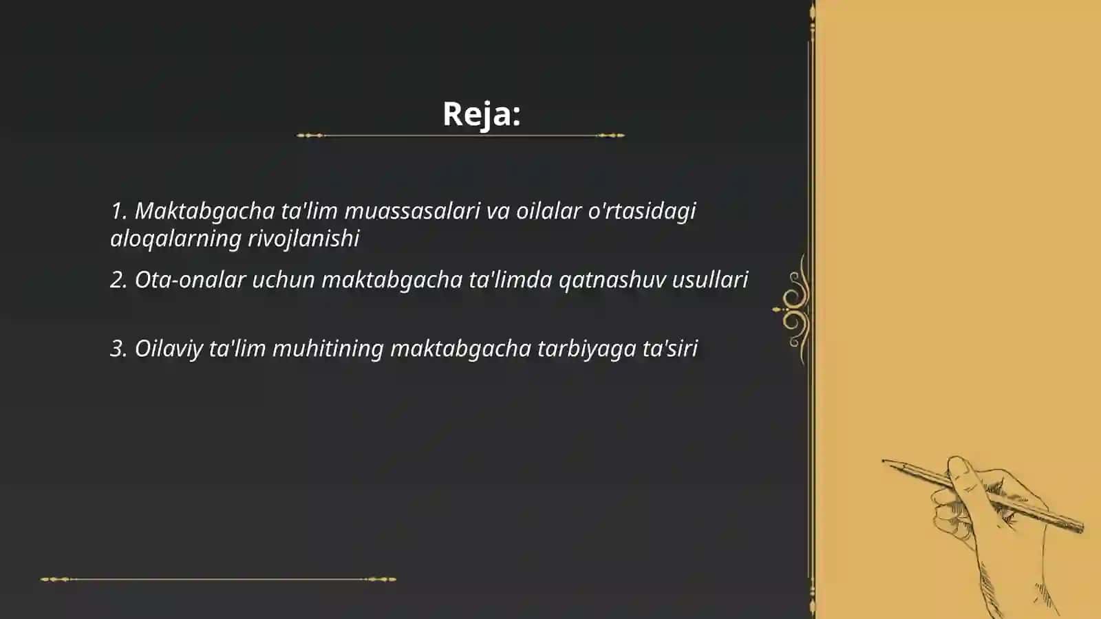 Maktabgacha ta'lim tashkilotlari va oilaning munosabatlariga zamonaviy yondashuvlar 2